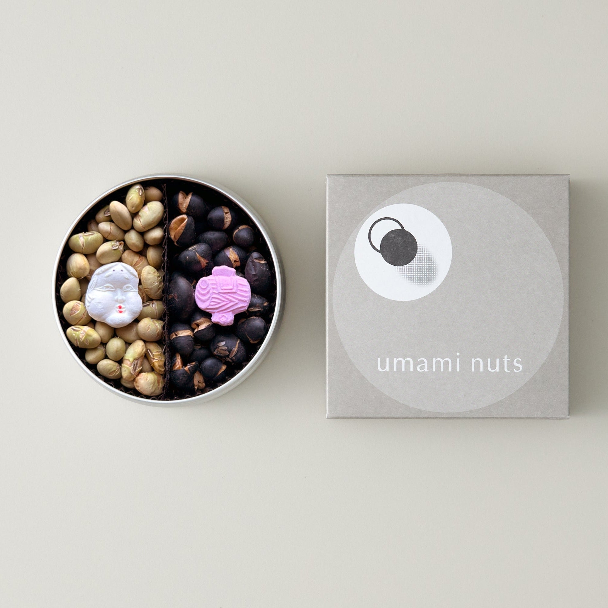 2種の福豆と福来和三盆