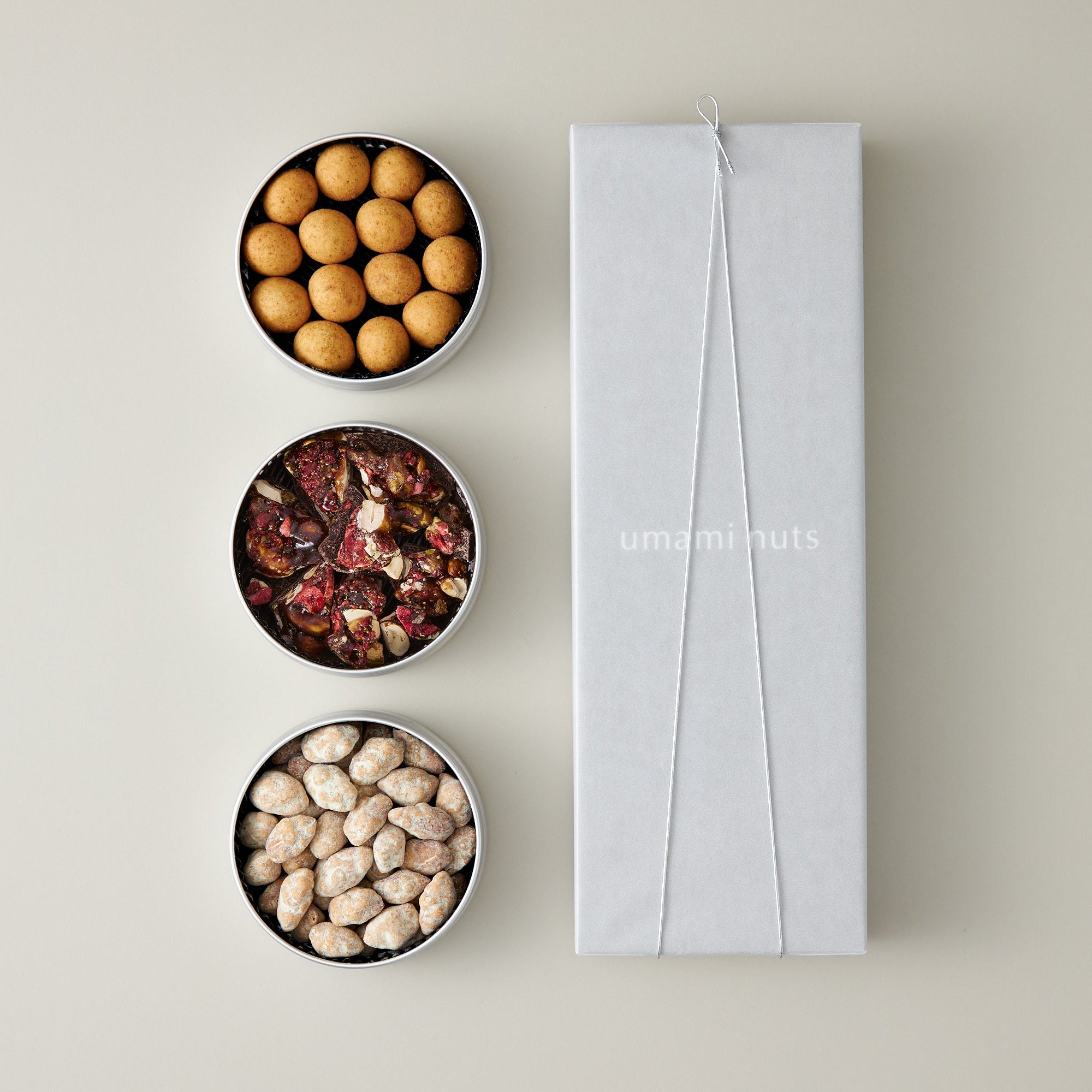 3缶セット（開運ショコラ・ポルチーニ・レモン醤油）