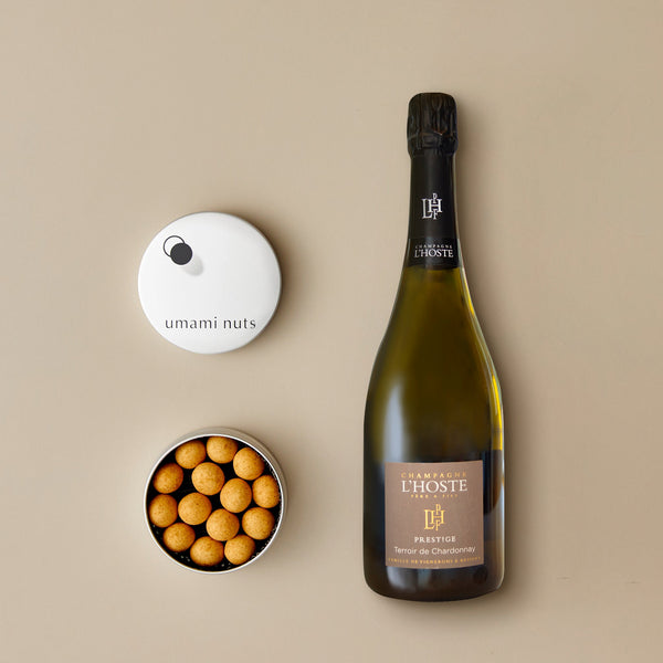シャンパーニュとポルチーニマカダミアナッツ