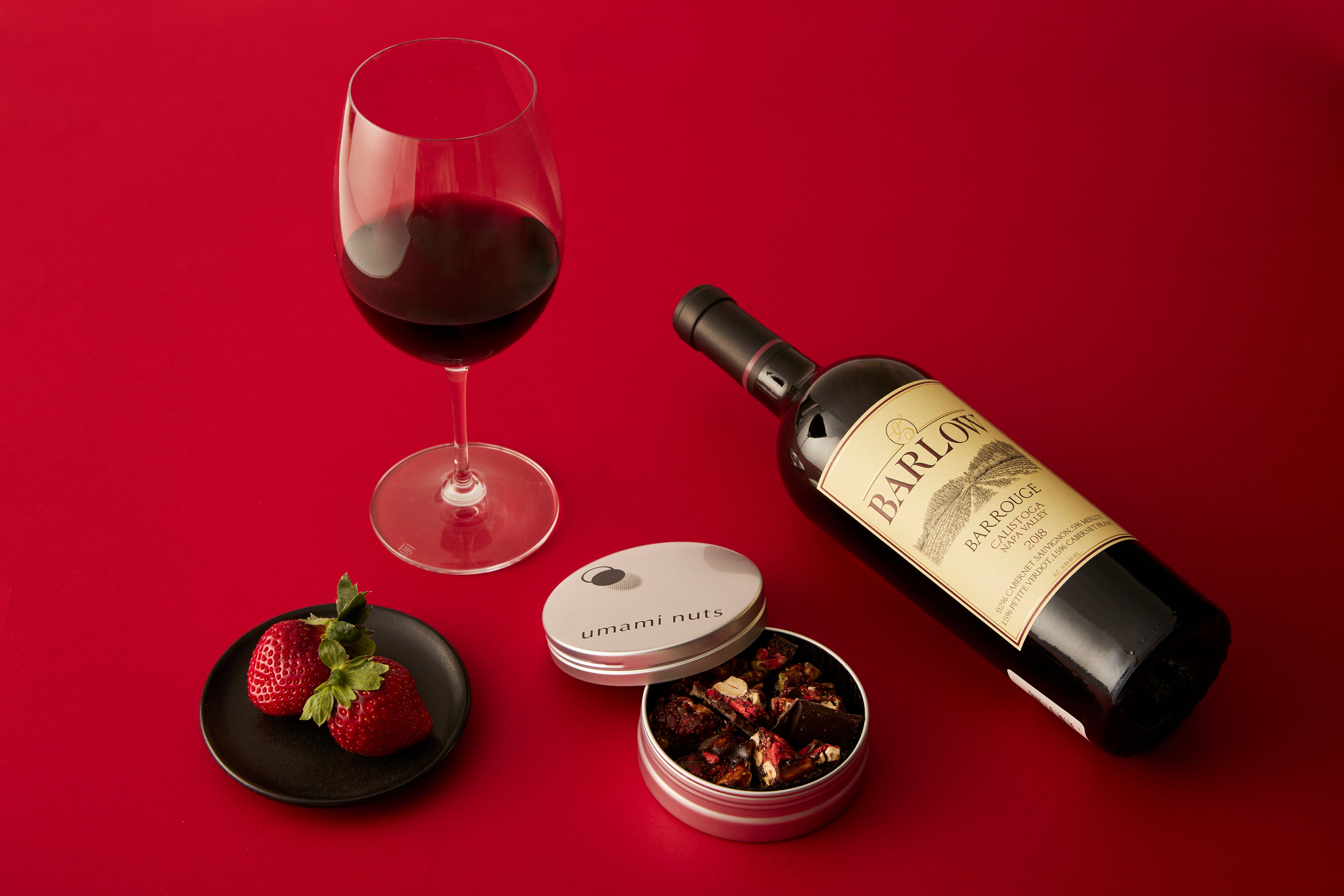 赤ワインと開運ショコラのペアリングセット