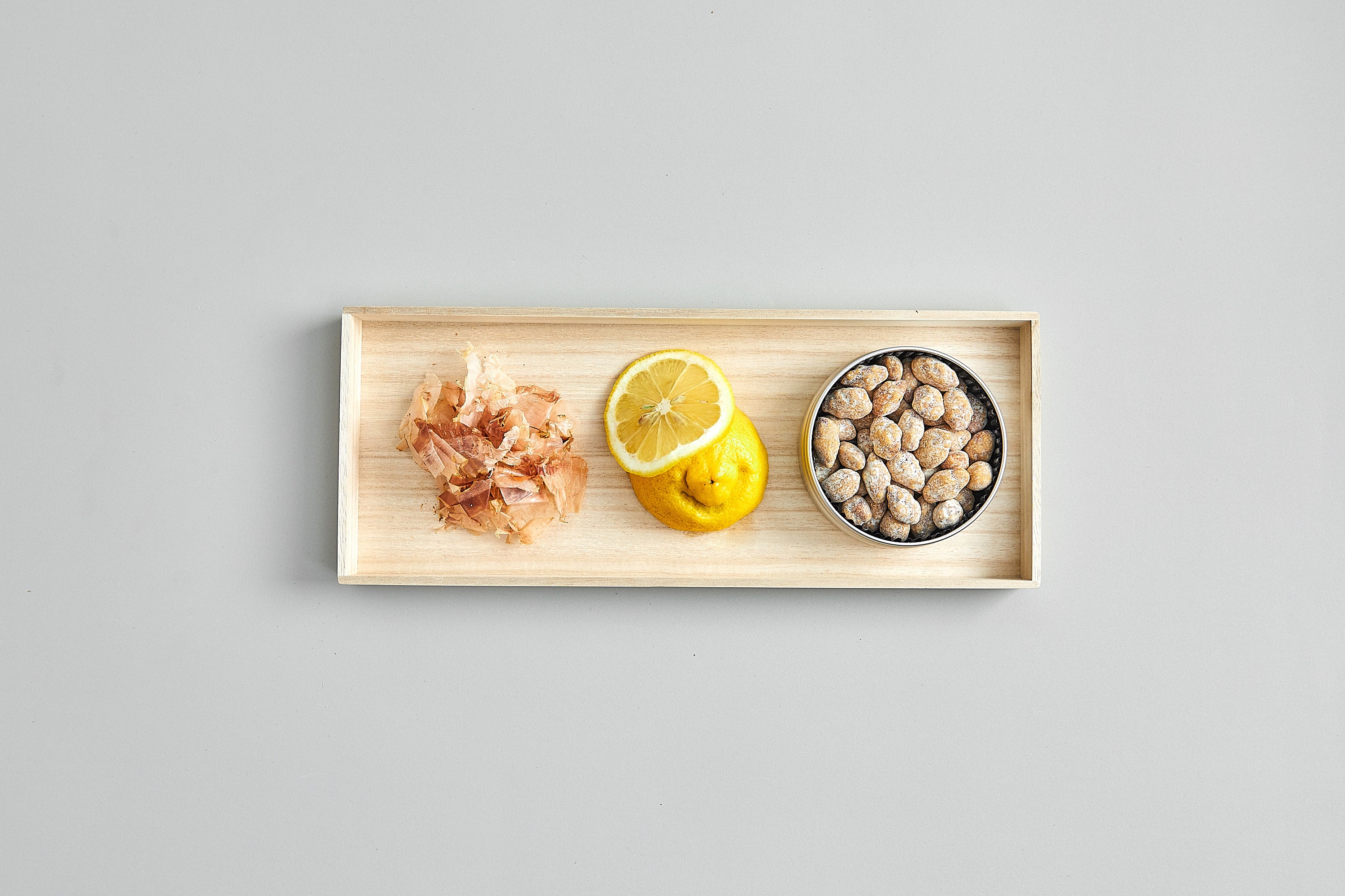 レモン醤油アーモンド